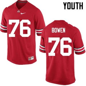 Youth Ohio State Buckeyes #76 Branden Bowen Red Nike NCAA College Football Jersey September IDG1244YZ